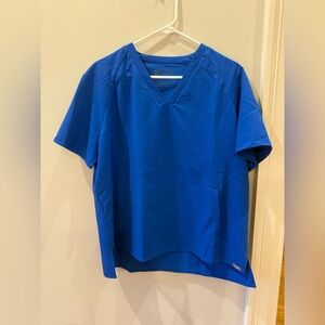 Figs Royal Blue Kangaroo Pocket Scrub Top Size Large W19SW1011 Limited Edition